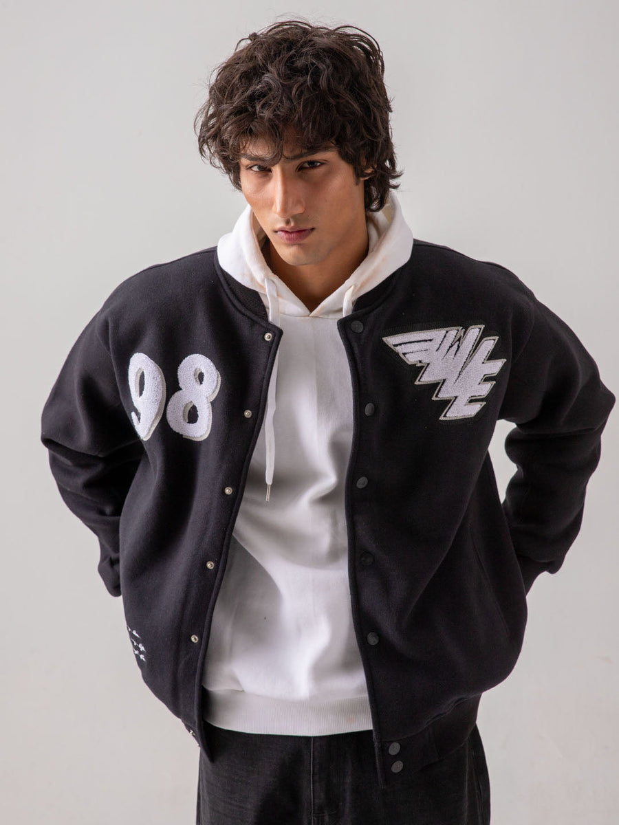 UNISEX – Black Represent Mafia Varsity Jacket