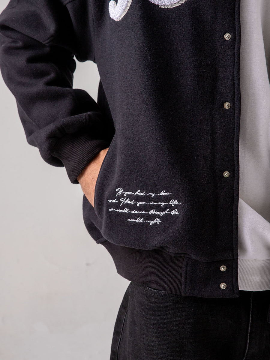 UNISEX – Black Represent Mafia Varsity Jacket