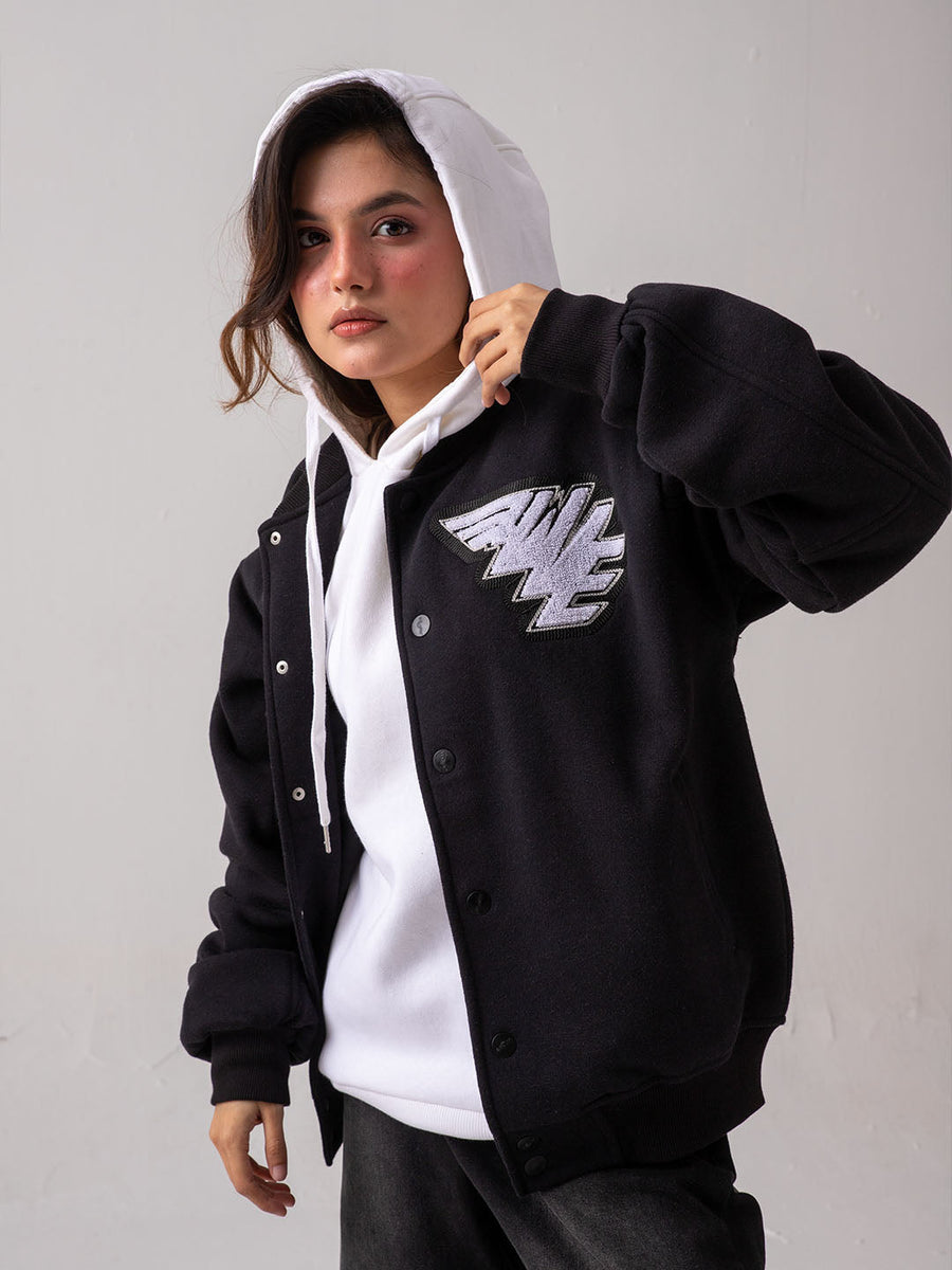 UNISEX – Black Represent Mafia Varsity Jacket