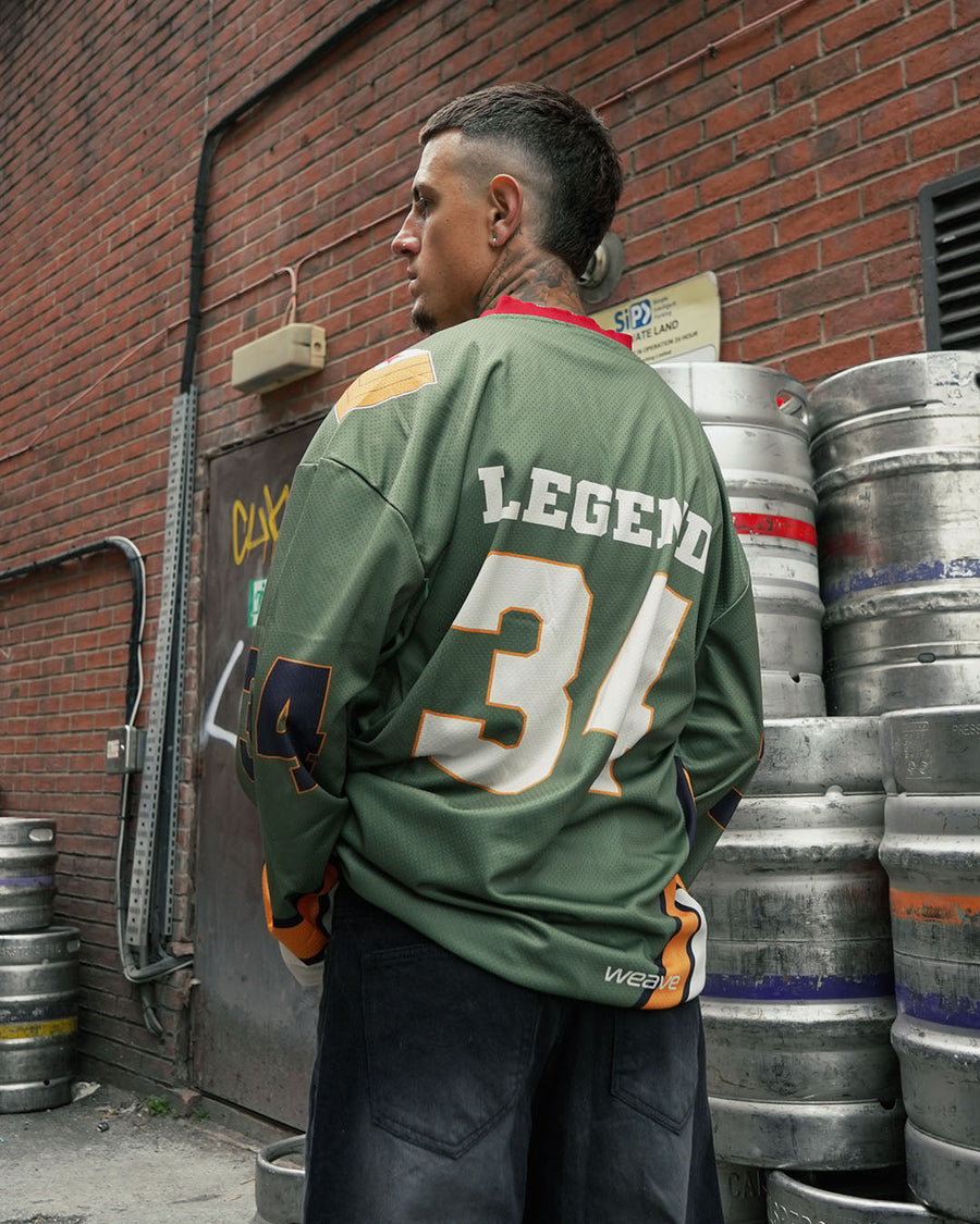 Athletic Dynasty Jersey – Olive Green Streetwear