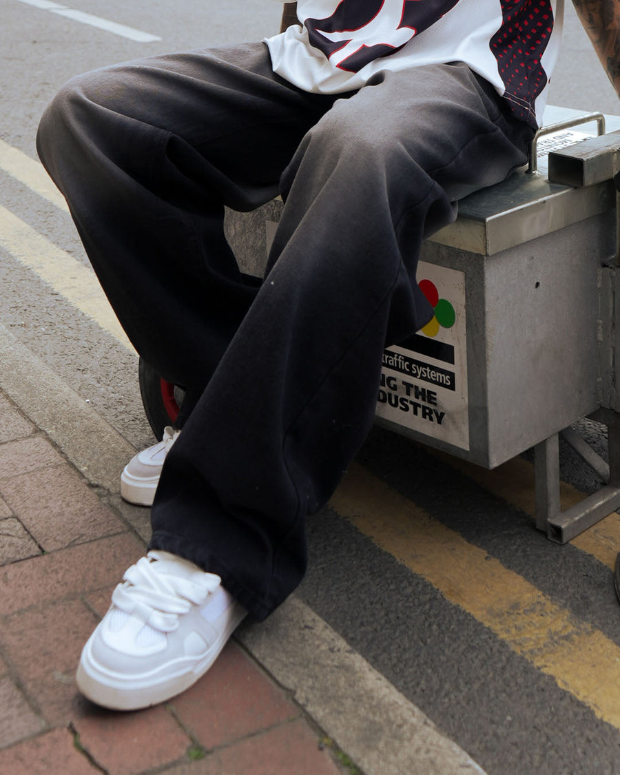 Black Washed Super Baggy Denim