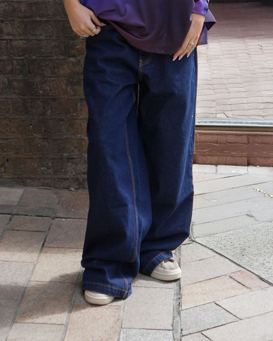 WVERSE Raw Indigo Super Baggy Denim