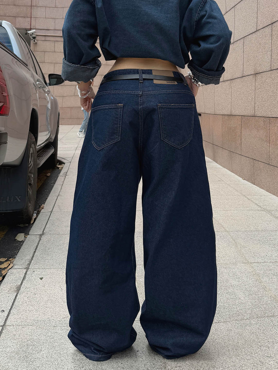 GEN IZAWA / スーパーバギーデニムパンツ ブラック 超美品 バギー 黒