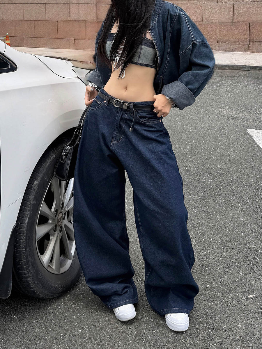 Super Baggy Raw Indigo Jeans – Weave Wardrobe Streetwear
