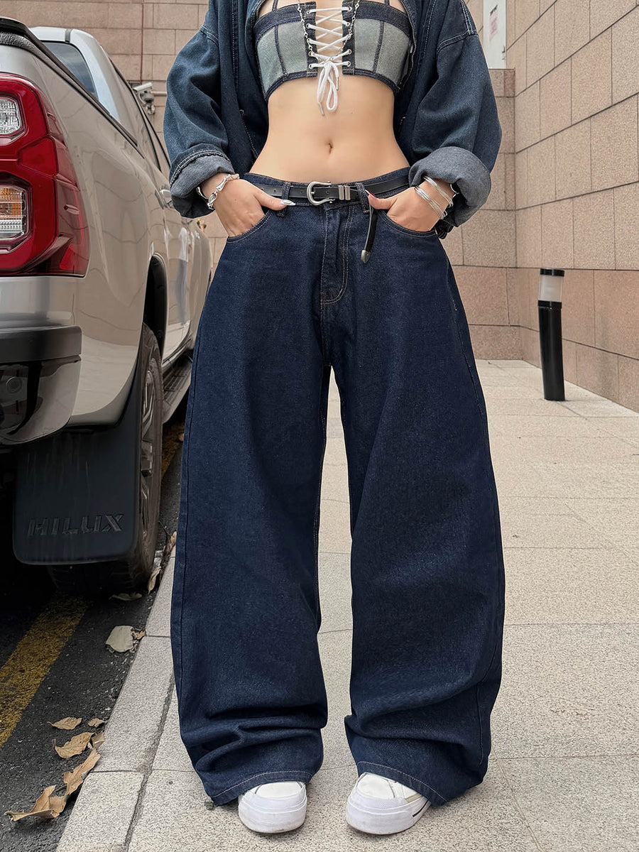 Super Baggy Raw Indigo Jeans – Weave Wardrobe Streetwear