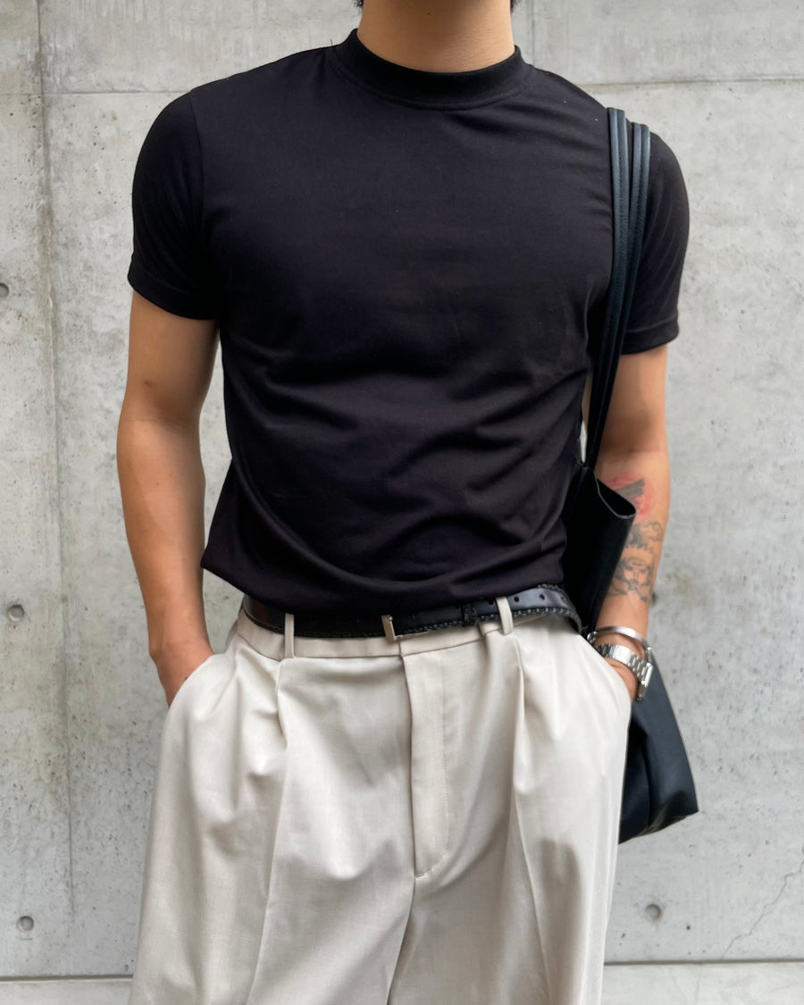 Unisex Jet Black Essential Basic Tee – Weave Basics